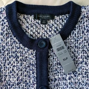 NWT Ann Taylor Boucle Cardigan Sweater Sz …